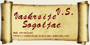 Vaskrsije Šogoljac vizit kartica